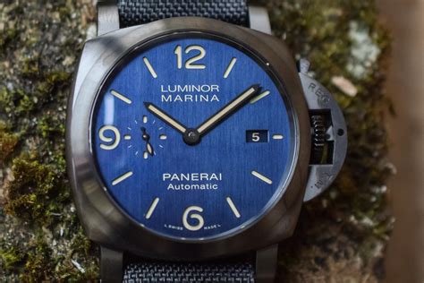 panerai luminor marina titanio/dlc bucherer blue|Panerai Luminor Marina Titanio/DLC Bucherer BLUE (Live Pics).